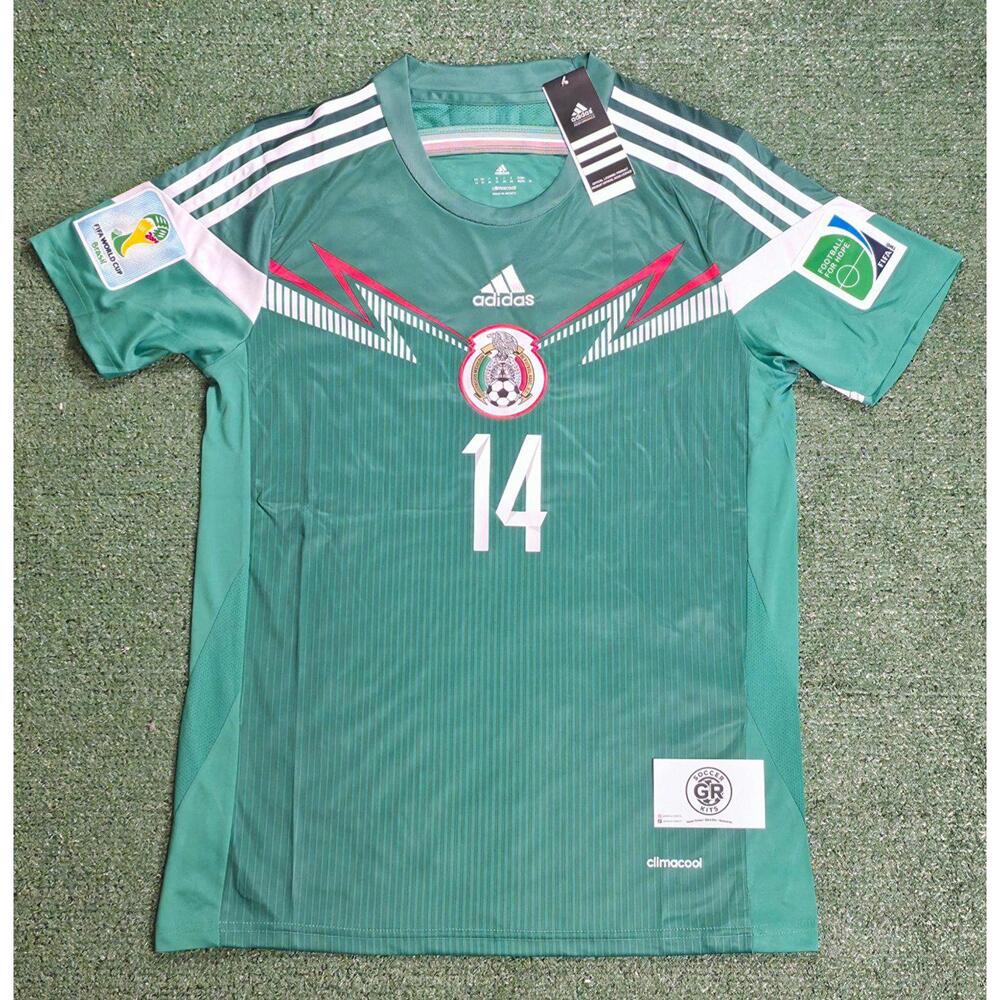Mexico Chicharito #14 2014 Home Jersey size medium